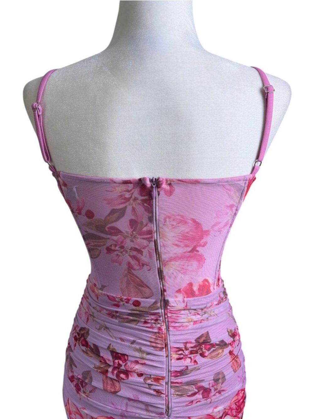 PatBo floral haze bustier mini dress SZ 2 Wedding Guest Look Cocktail Dress - Picture 7 of 15